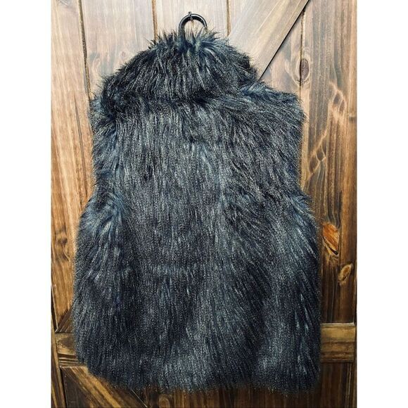 Faux Frenzi by Dena Vintage Fur Vest Fall Sz Medium - Picture 2 of 9